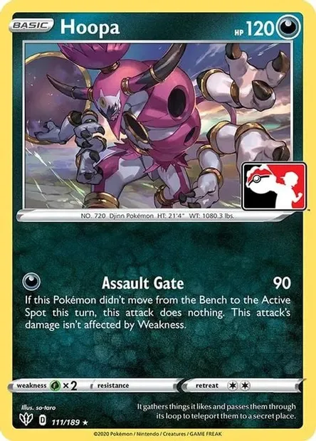 Hoopa, Pokémon card PPS 111 — Play! Pokémon Prize Pack Series set