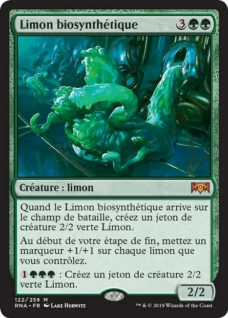 Limon biosynthétique, carte Magic RNA 122 — extension L'allégeance de Ravnica