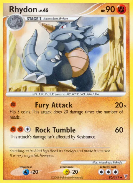 Rhydon, Pokémon card SV 80 — Supreme Victors set
