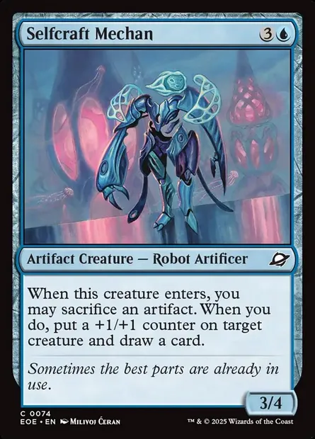 Selfcraft Mechan, Magic card EOE 74 — Edge of Eternities set