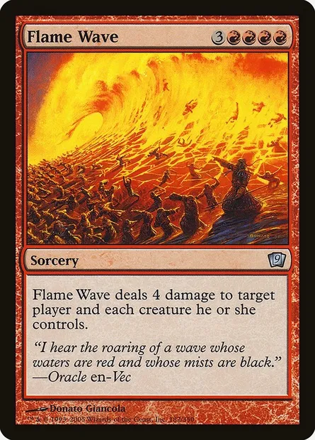 Flame Wave, Magic card 9ED 182★ — Ninth Edition set