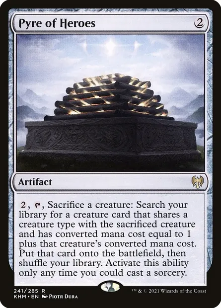 Pyre of Heroes, Magic card KHM 241 — Kaldheim set