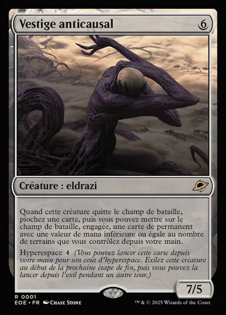 Vestige anticausal, carte Magic EOE 1 — extension Edge of Eternities