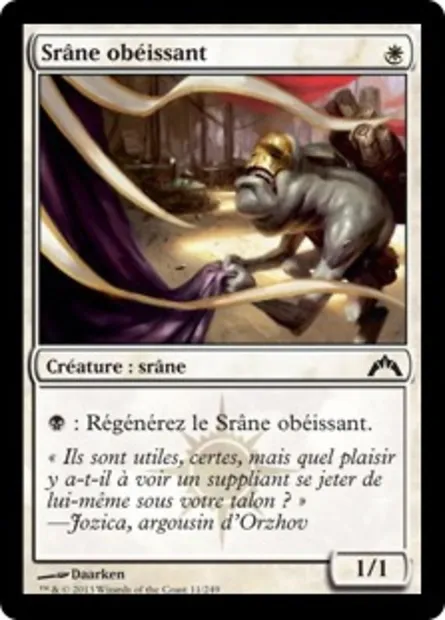 Srâne obéissant, carte Magic GTC 11 — extension Insurrection