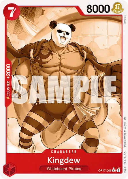 Kingdew, One Piece card OP17-006 — THE WORLD’S STRONGEST WARRIORS set
