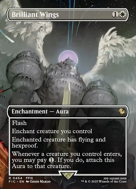 Brilliant Wings, carte Magic FIC 454 — extension Final Fantasy Commander