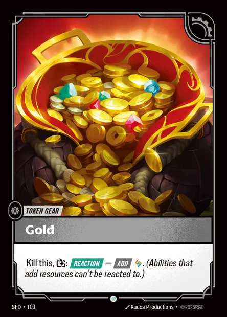 Gold, Riftbound card SFD T03 — Spiritforged set