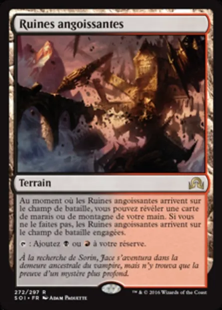 Ruines angoissantes, carte Magic SOI 272 — extension Ténèbres sur Innistrad