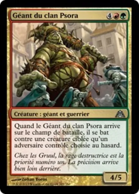 Géant du clan Psora, carte Magic DGM 101 — extension Le labyrinthe du dragon