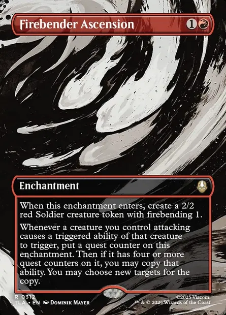 Ascension du maître du Feu, carte Magic TLA 312 — extension Avatar: The Last Airbender
