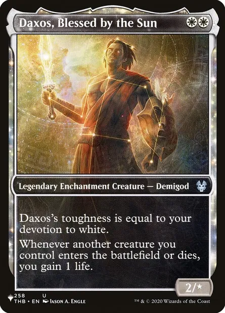 Daxos, Blessed by the Sun, Magic card PLST THB-258 — The List set