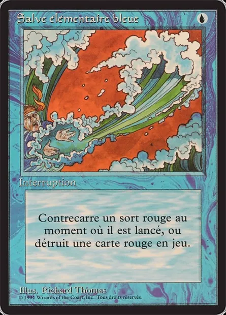 Blue Elemental Blast, Magic card FBB 49 — Foreign Black Border set