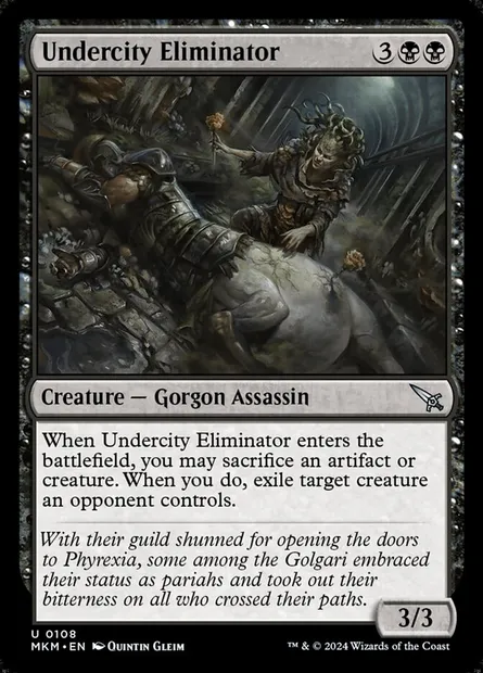 Undercity Eliminator, Magic card MKM 108 — Murders at Karlov Manor set