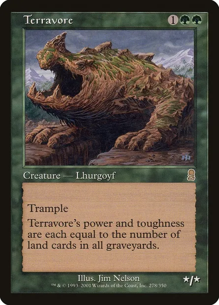 Terravore, Magic card ODY 278 — Odyssey set