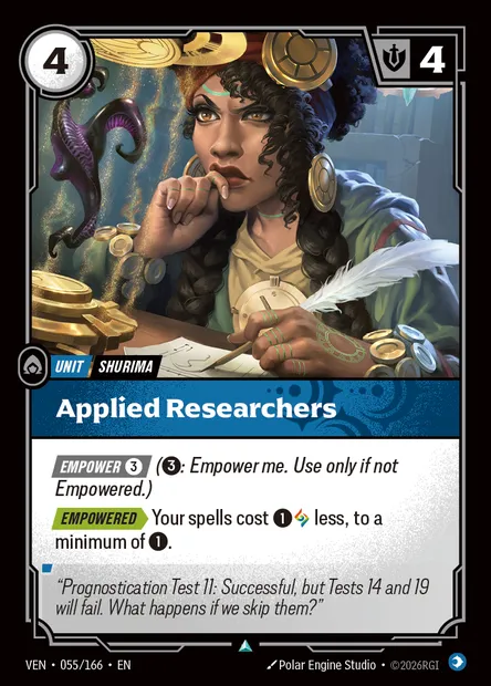Applied Researchers, carte Riftbound VEN 055 — extension Vendetta