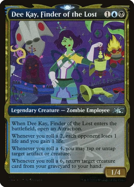 Dee Kay, Finder of the Lost, carte Magic UNF 510 — extension Unfinity