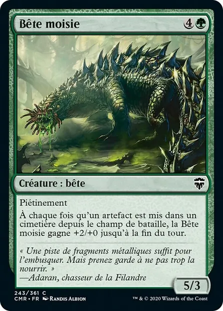Bête moisie, carte Magic CMR 243 — extension Commander Legends
