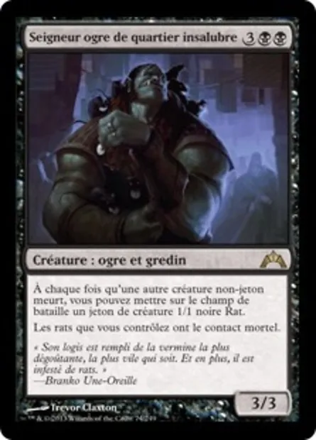 Seigneur ogre de quartier insalubre, carte Magic GTC 74 — extension Insurrection