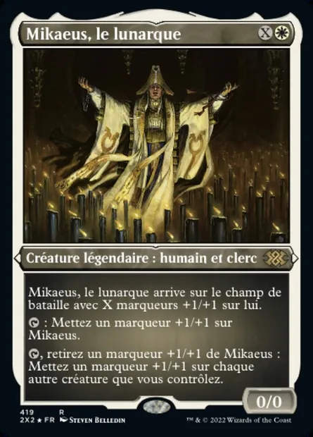 Mikaeus, le lunarque, carte Magic 2X2 419 — extension Double Masters 2022