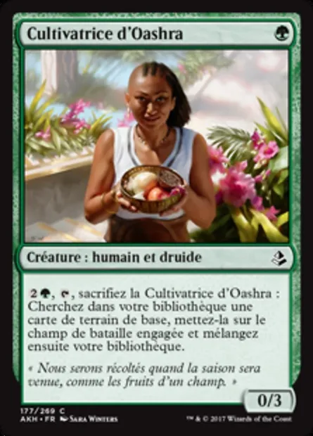 Cultivatrice d'Oashra, carte Magic AKH 177 — extension Amonkhet