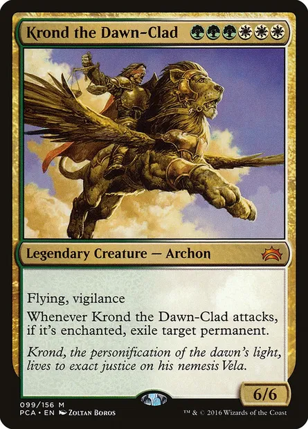 Krond the Dawn-Clad, Magic card PCA 99 — Planechase Anthology set