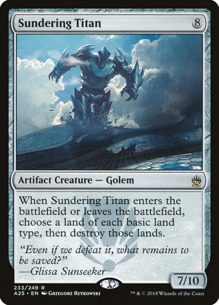 Sundering Titan, Magic card A25 233 — Masters 25 set