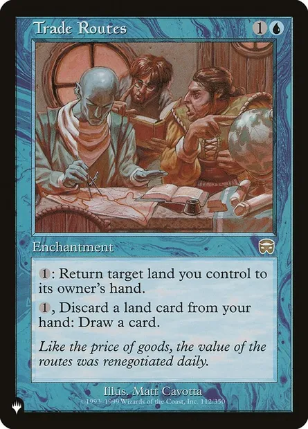 Routes marchandes, carte Magic PLST MMQ-112 — extension The List