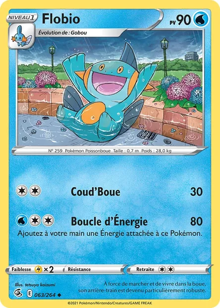 Flobio, carte Pokémon FST 63 — extension Poing de Fusion