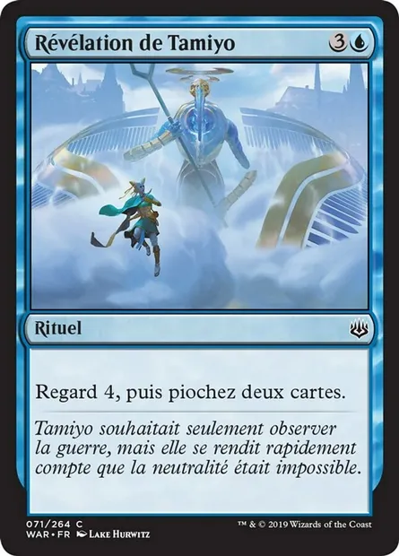 Révélation de Tamiyo, carte Magic WAR 71 — extension La guerre des Planeswalkers