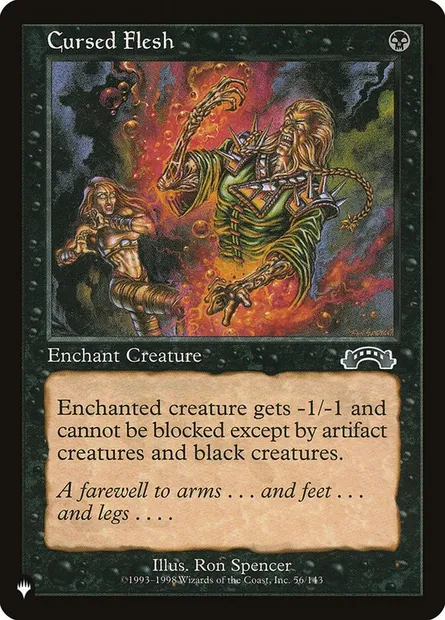 Cursed Flesh, Magic card PLST EXO-56 — The List set