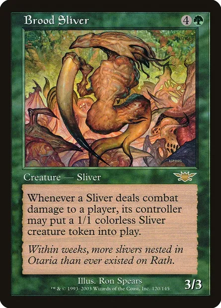 Brood Sliver, Magic card LGN 120 — Legions set
