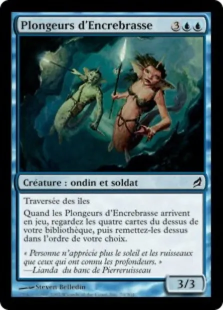 Plongeurs d'Encrebrasse, carte Magic LRW 70 — extension Lorwyn