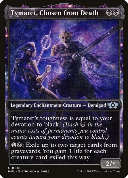 Tymaret, Chosen from Death, Magic card MUL 18 — Multiverse Legends set