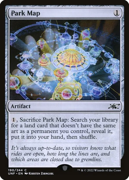 Park Map, carte Magic UNF 190 — extension Unfinity