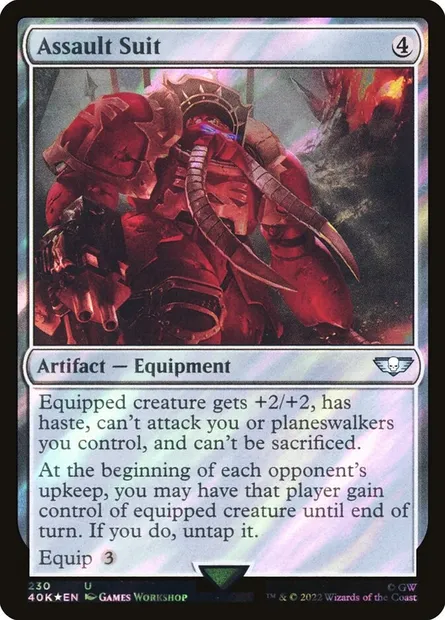 Assault Suit, Magic card 40K 230★ — Warhammer 40,000 Commander set