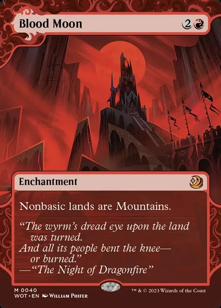 Blood Moon, Magic card WOT 40 — Wilds of Eldraine: Enchanting Tales set