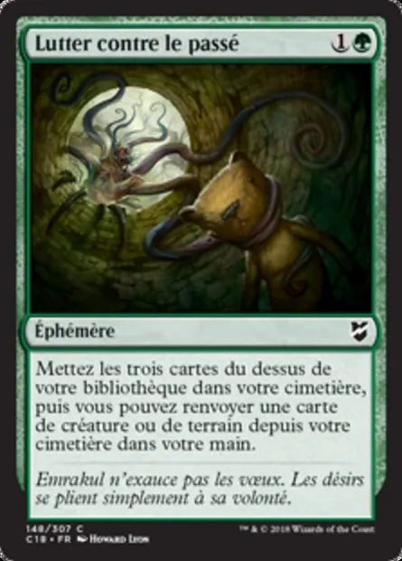 Lutter contre le passé, carte Magic C18 148 — extension Commander 2018