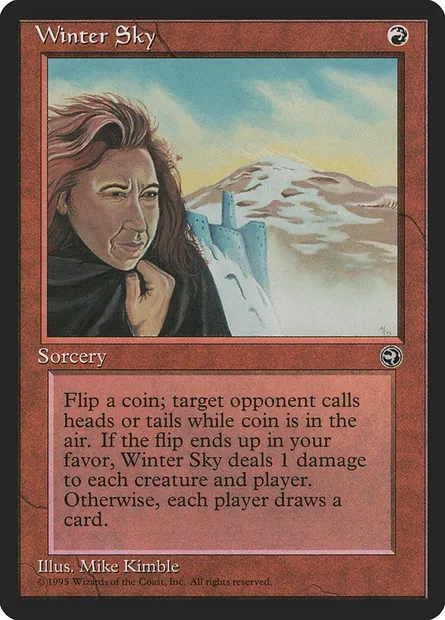 Winter Sky, Magic card HML 80 — Homelands set