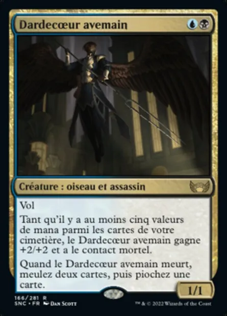 Dardecœur avemain, carte Magic SNC 166 — extension Les rues de la Nouvelle-Capenna