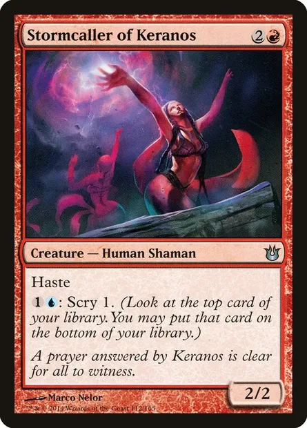 Stormcaller of Keranos, Magic card BNG 112 — Born of the Gods set