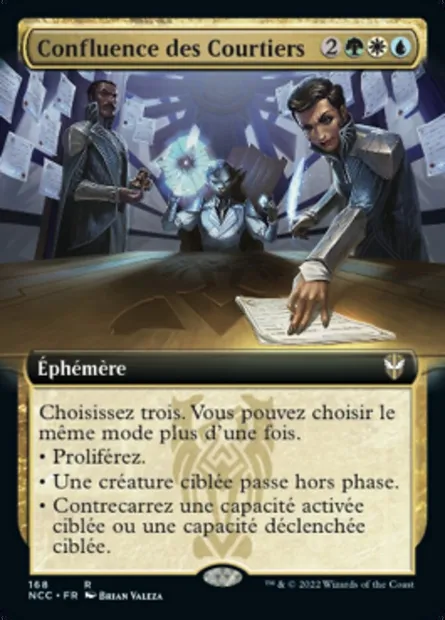 Confluence des Courtiers, carte Magic NCC 168 — extension New Capenna Commander