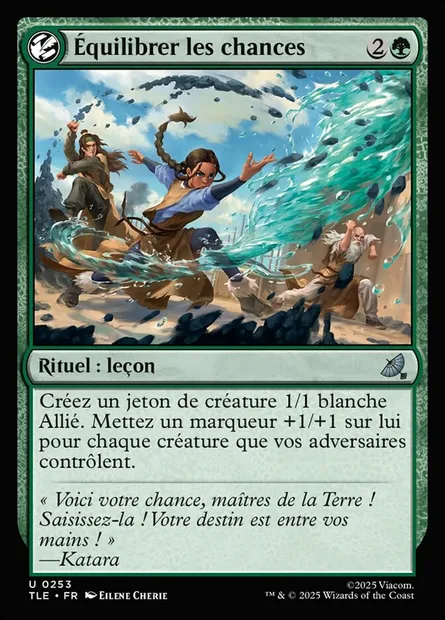 Équilibrer les chances, carte Magic TLE 253 — extension Avatar: The Last Airbender Eternal