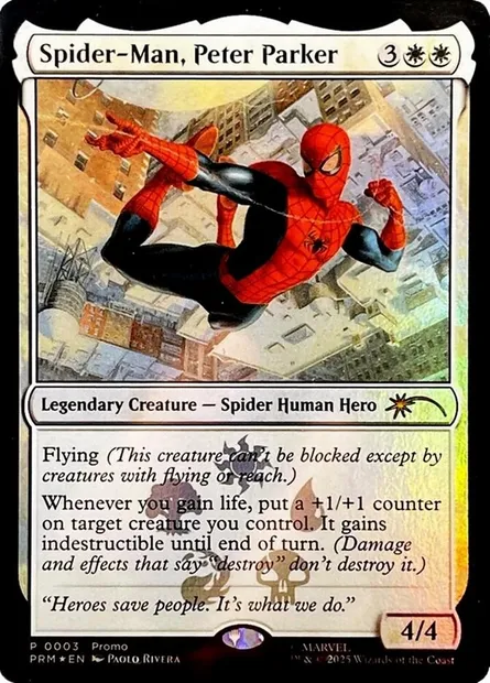 Spider-Man, Peter Parker, carte Magic PMEI 2026-09 — extension Media and Collaboration Promos