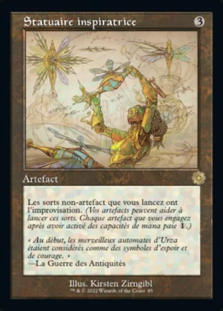 Statuaire inspiratrice, carte Magic BRR 85 — extension The Brothers' War Retro Artifacts