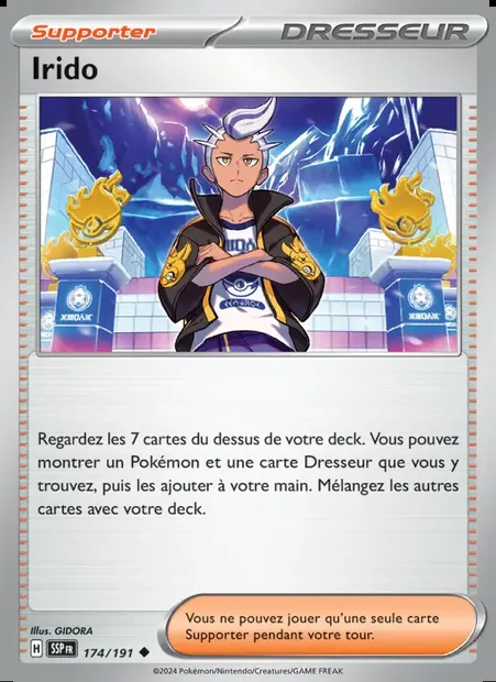 Irido, carte Pokémon SSP 174 — extension Étincelles Déferlantes