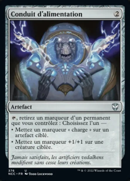 Conduit d'alimentation, carte Magic NCC 376 — extension New Capenna Commander