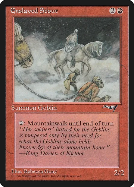 Enslaved Scout, Magic card ALL 71a — Alliances set