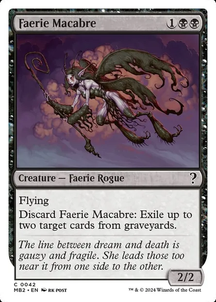 Faerie macabre, carte Magic MB2 42 — extension Mystery Booster 2