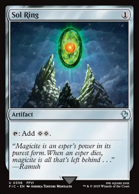 Sol Ring, Magic card FIC 356 — Final Fantasy Commander set