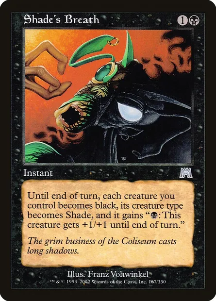 Shade's Breath, Magic card ONS 167 — Onslaught set